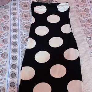 polka dot black dress (tight)
